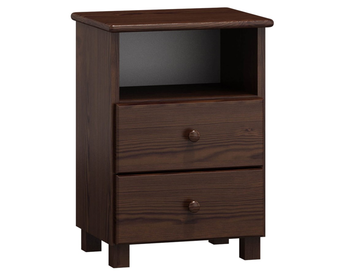 Katka S2 éjjeliszekrény dió