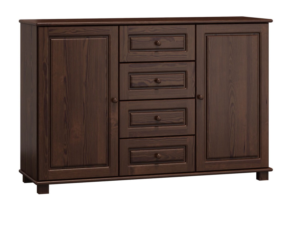 Fenyő komód 150 cm dió