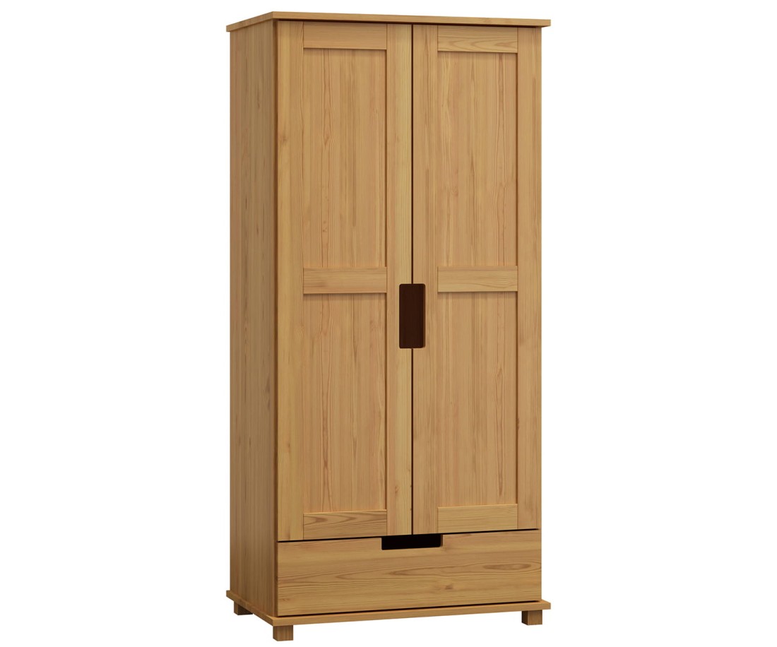 Szekrény c7, 100 széles, akasztós/polcos Modern éger