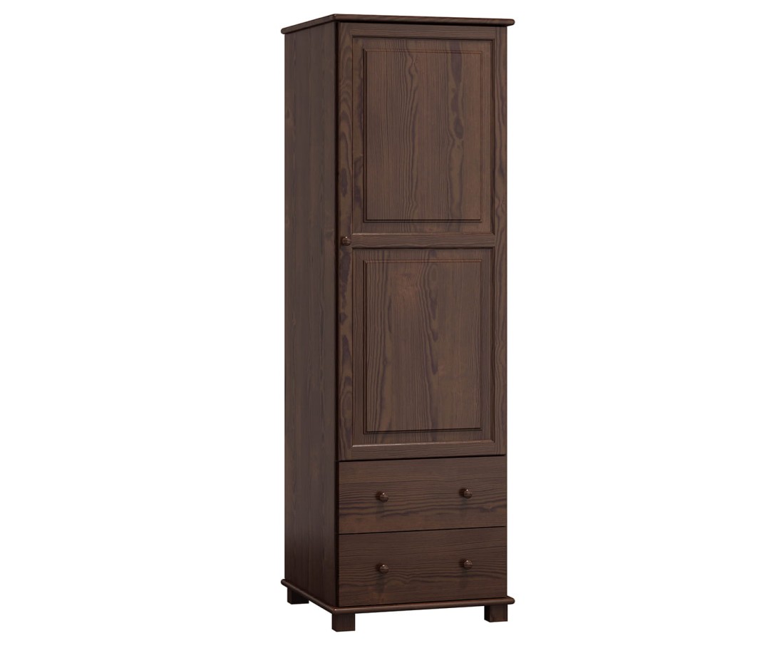 Szekrény 1Dc4 polcos 60, dió