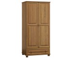 Szekrény 2Dc1, 80 széles, akasztós, tölgy