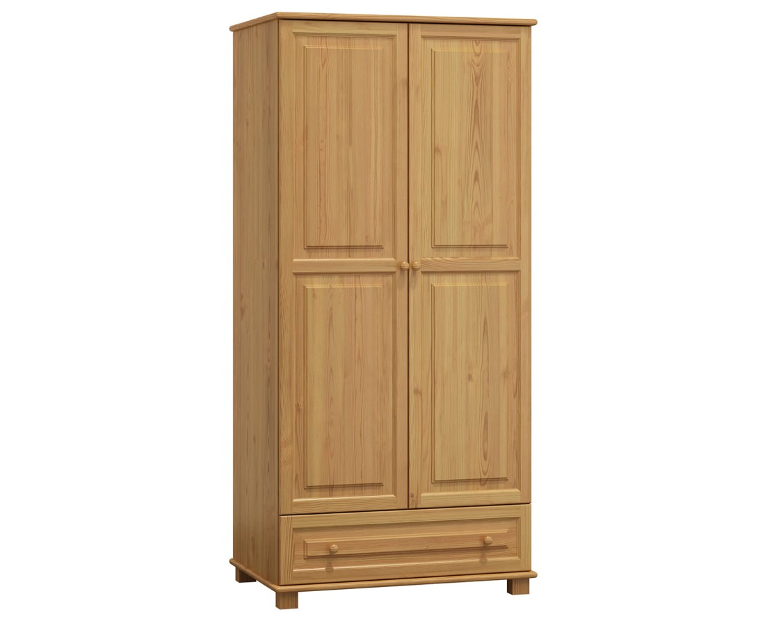 Szekrény 2Dc1 80 széles akasztós/polcos éger