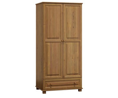 Szekrény 2Dc1, 90 széles, akasztós, tölgy