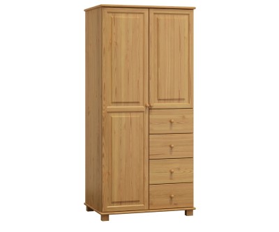 Szekrény 2Dc3 90 széles akasztós/polcos éger