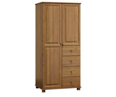 Szekrény 2Dc3 90 széles akasztós/polcos tölgy