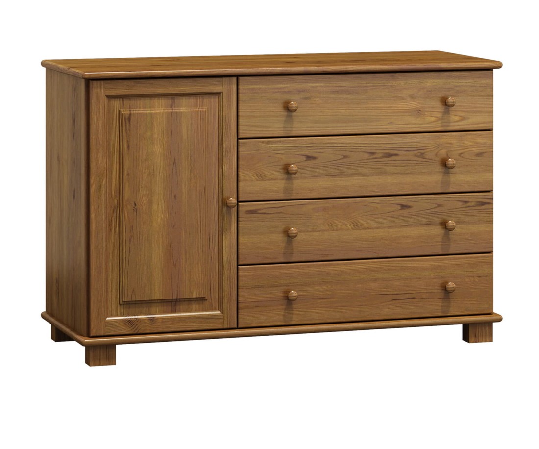 Komód c34,47 mély, tölgy