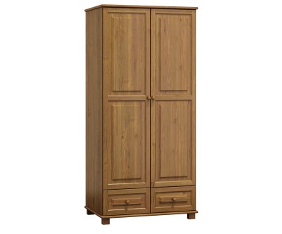 Szekrény 2Dc5, 80 széles, akasztós, tölgy