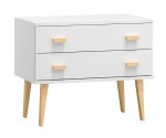 Fenyő komód no.1 szélessége 79 cm 2s Venuci fehér