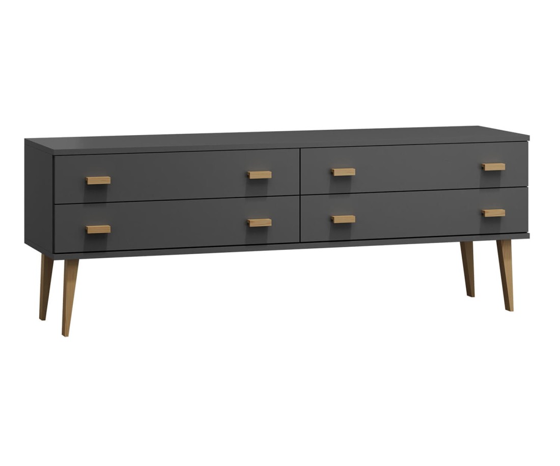 Fenyő komód no.2 szélessége 155 cm 2s Venuci szürke