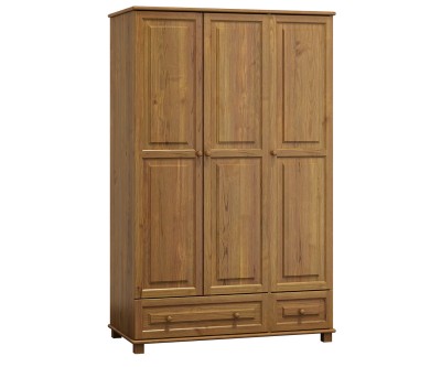 Szekrény 3Dc1, 133 széles, tölgy