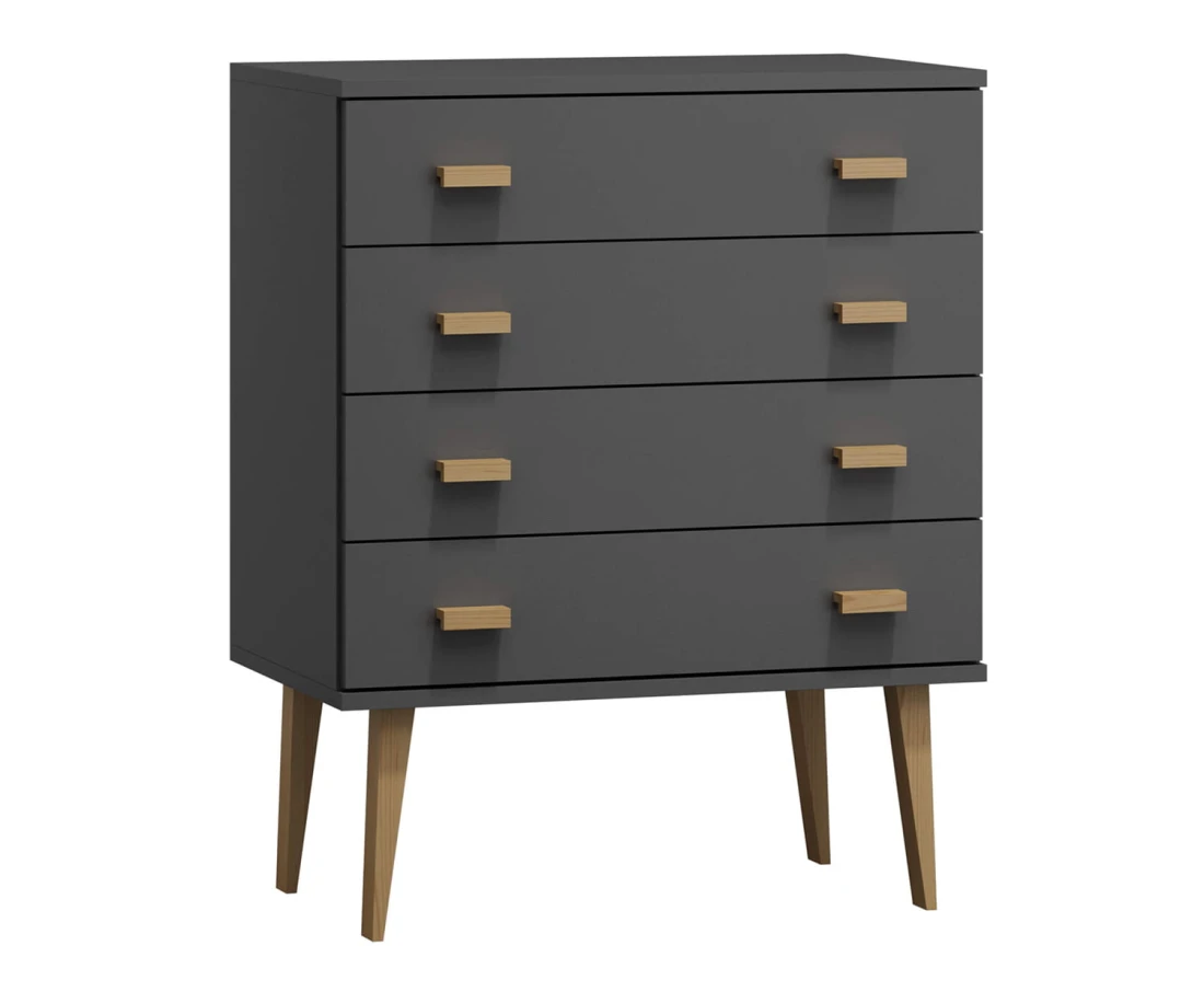 Fenyő komód no.1 szélessége 59 cm 4s Venuci szürke