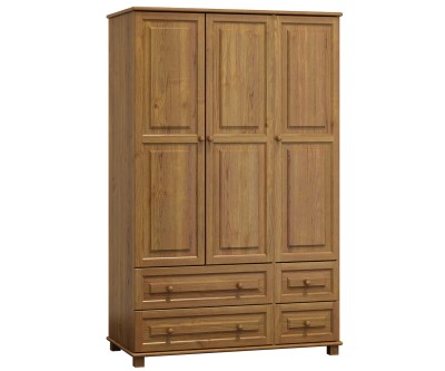 Szekrény 3Dc3, 133 széles, tölgy