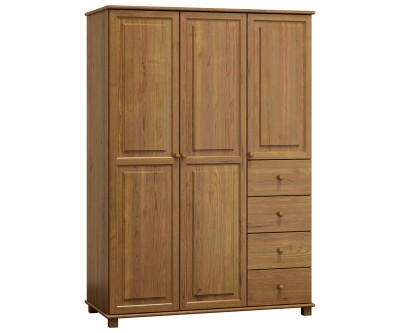 Szekrény 3Dc4, 133 széles, tölgy