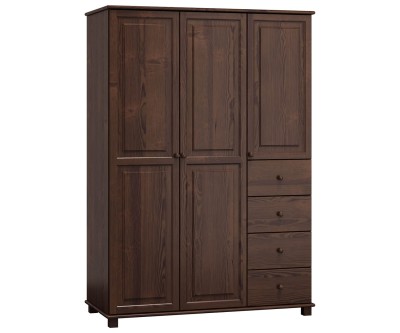 Szekrény 3Dc4, 133 széles, dió