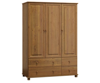 Szekrény 3Dc7, 120 széles, tölgy