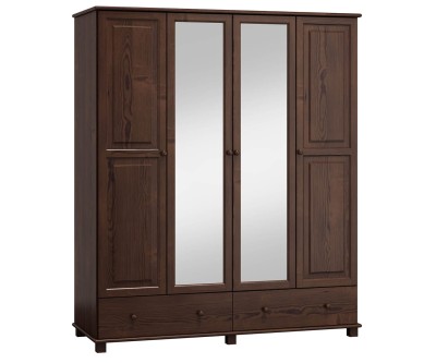 Szekrény 4Dc3, 180 széles, dió