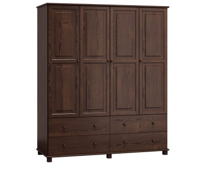 Szekrény 4Dc6, 180 széles, dió