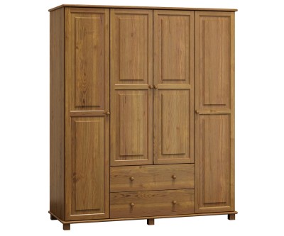 Szekrény 4Dc2, 180 széles, tölgy