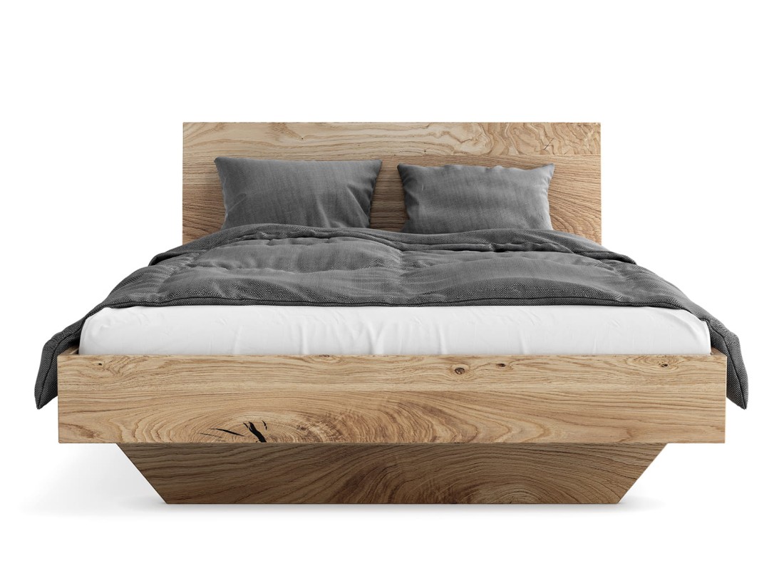 Tölgyfa lebegő ágy 160x200 cm Piacenza