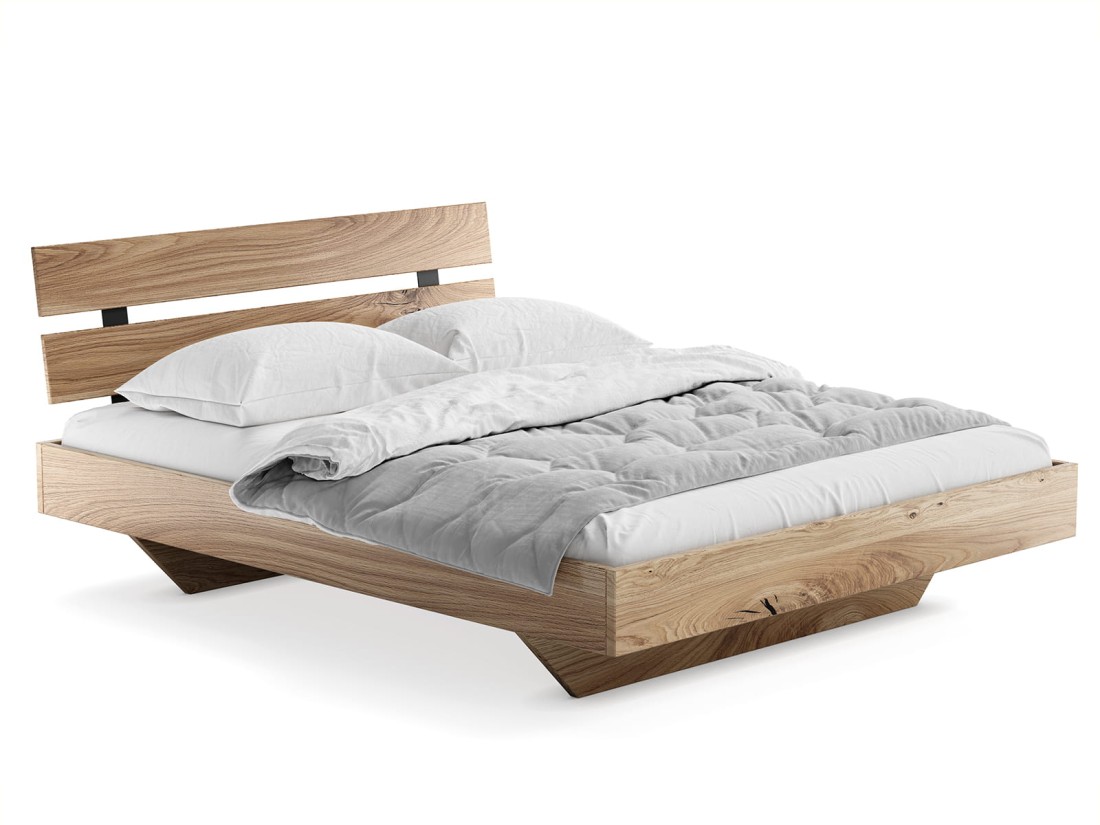 Tölgyfa lebegő ágy 160x200 cm Rossano