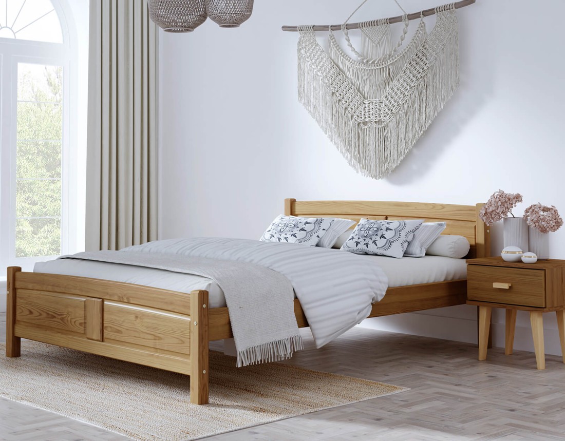 Fa ágy 120x200 Květa tölgy