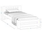 Ágy 90x200 DMD11 fehér