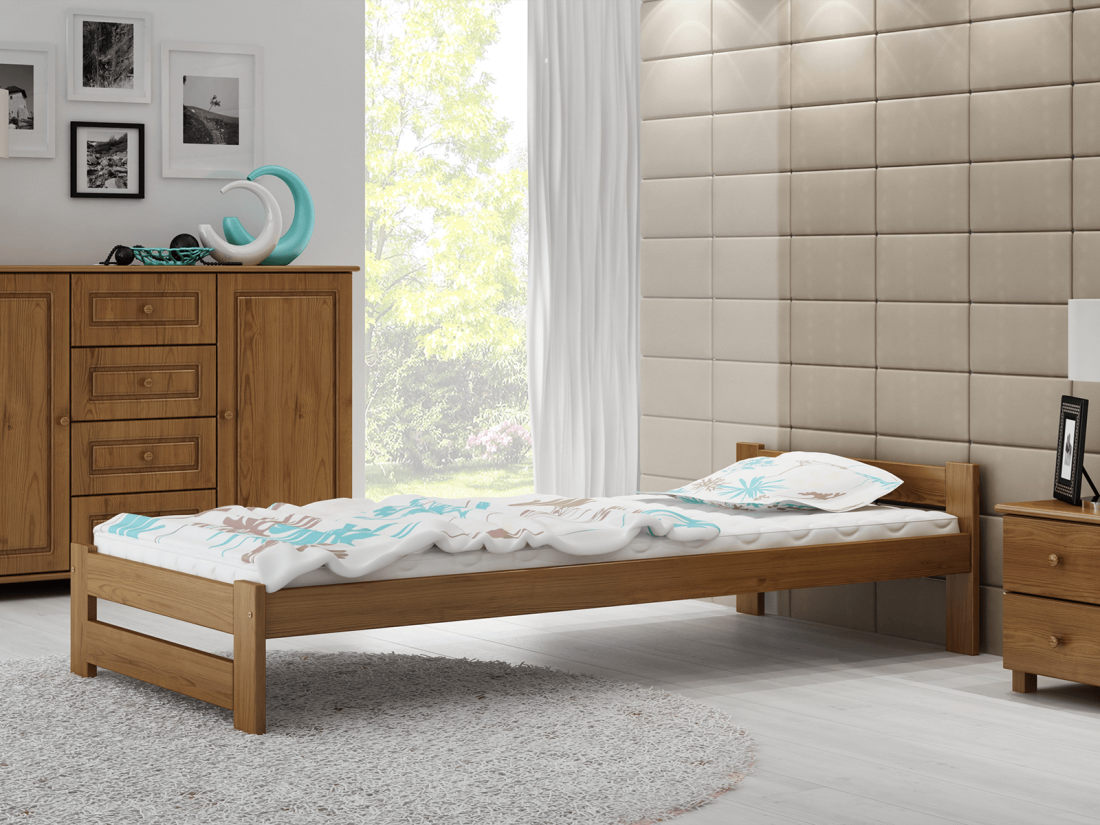 Fa ágy 90x200cm Ran VitBed tölgy