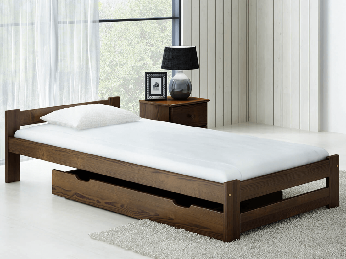 Fa ágy 90x200cm Ran VitBed dió