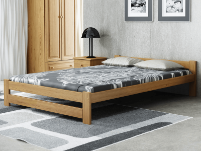 Fa ágy 120x200cm Ran VitBed tölgy