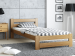 Fa ágy 90x200cm Eureka VitBed tölgy + matrac 90x200 Niobé