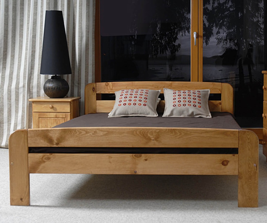 Fenyő ágy 140x200 Nastenka éger