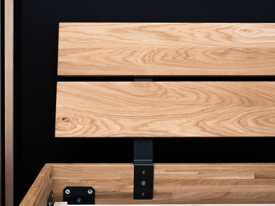 Tölgyfa lebegő ágy 160x200 cm Rossano