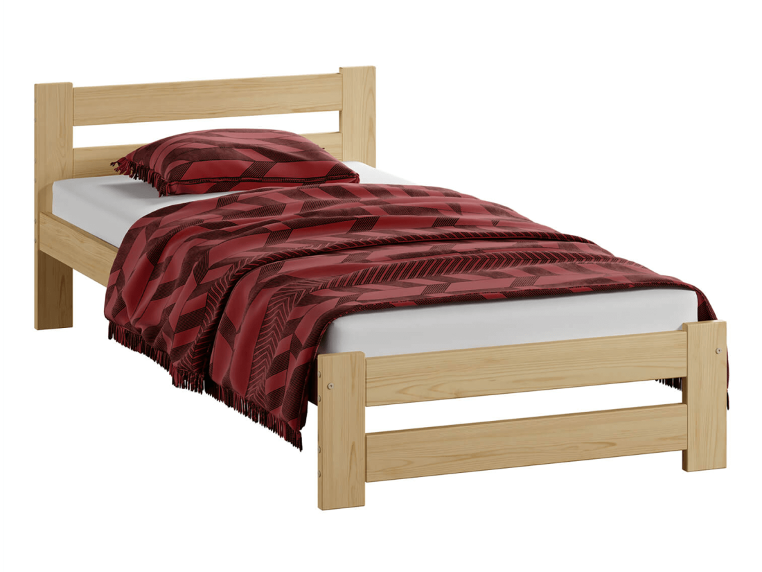 Fa ágy 90x200cm Eureka VitBed fenyő + matrac 90x200 Niobé