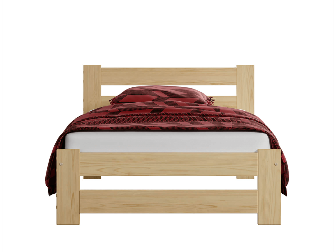 Fa ágy 90x200cm Eureka VitBed fenyő + matrac 90x200 Niobé