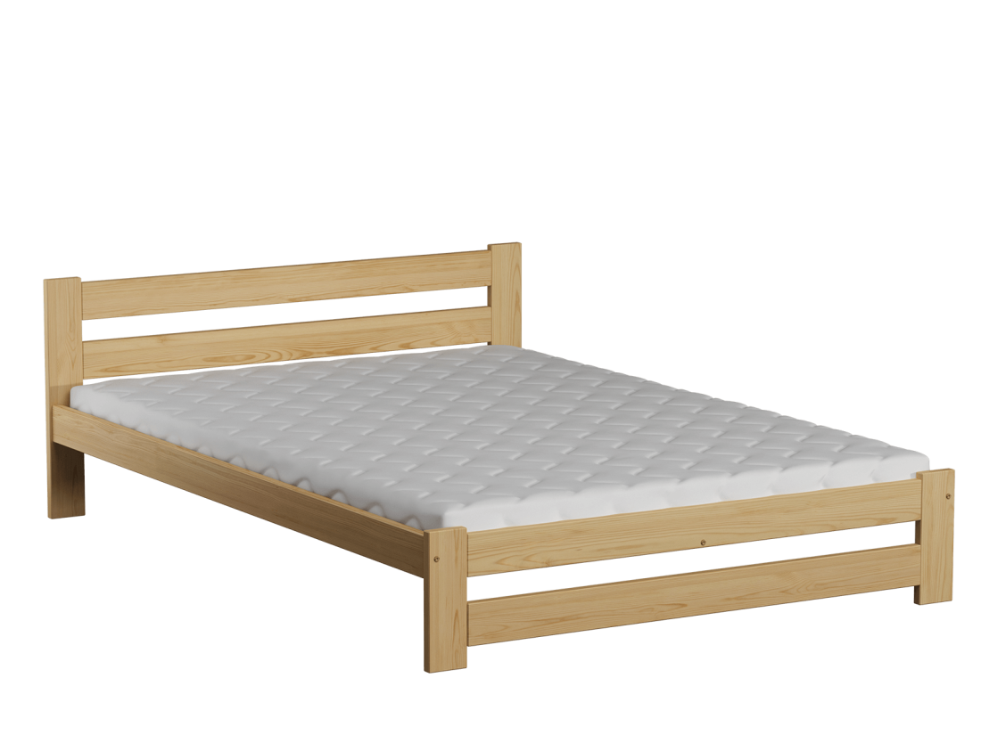 Fa ágy 140x200cm Eureka VitBed fenyő +  matrac 140x200 Niobé