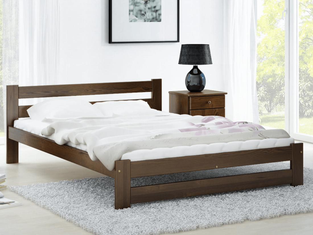 Fa ágy 120x200cm Eureka VitBed dió