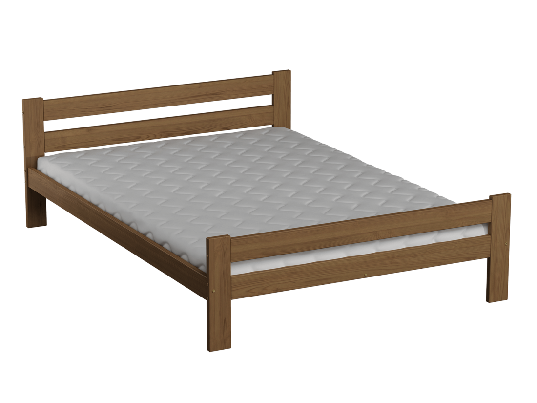 Fa ágy 140x200cm Kenta VitBed tölgy + Matrac 140x200cm Kassandra