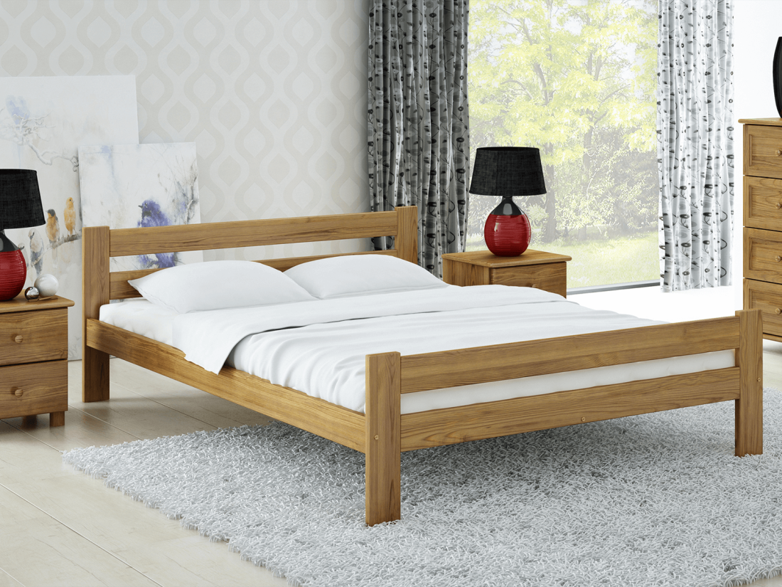 Fa ágy 160x200cm Kenta VitBed tölgy