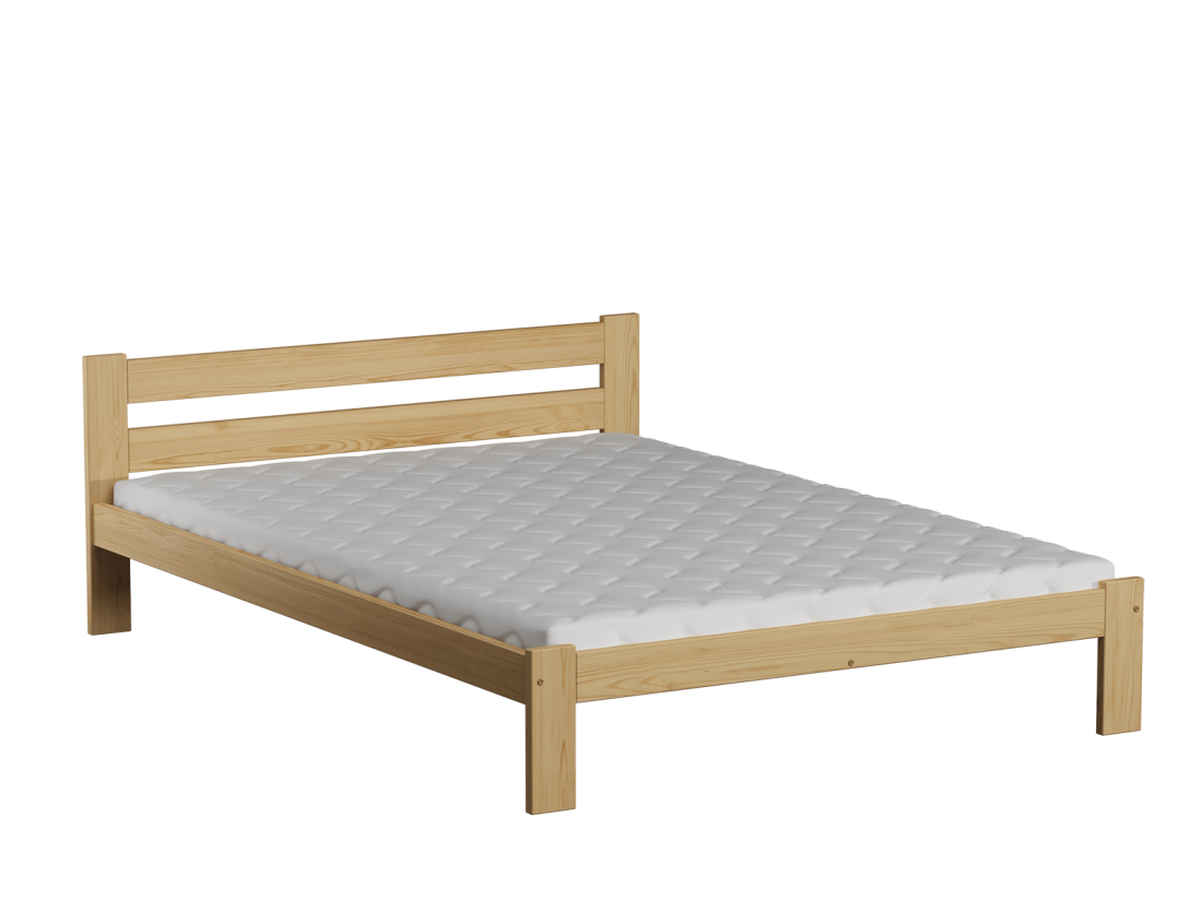 Fa ágy 120x200 VitBed Akio fenyő + Matrac 120x200 Heka