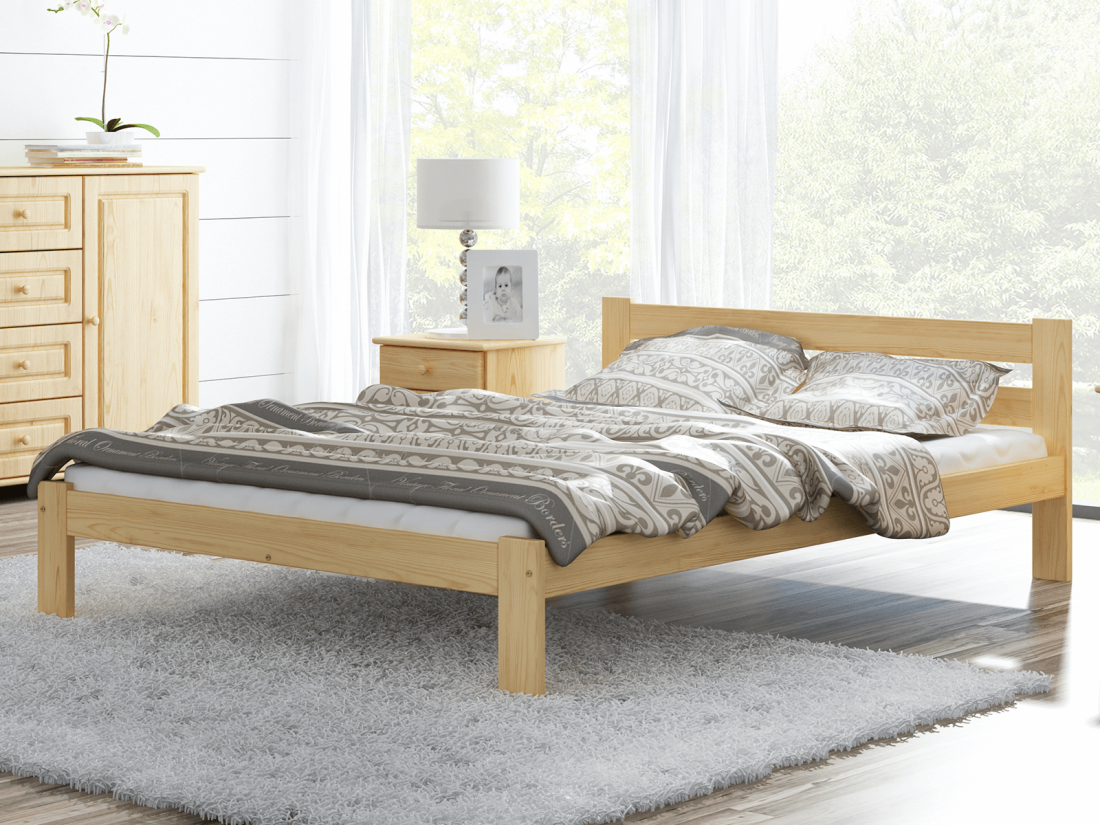 Fa ágy 140x200 VitBed Akio fenyő