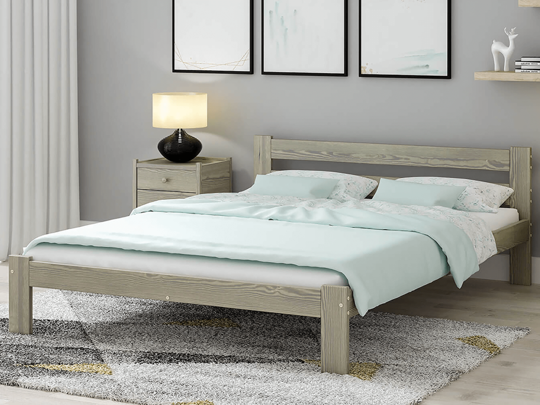 Fa ágy 140x200 VitBed Akio szarvasgombás tölgy