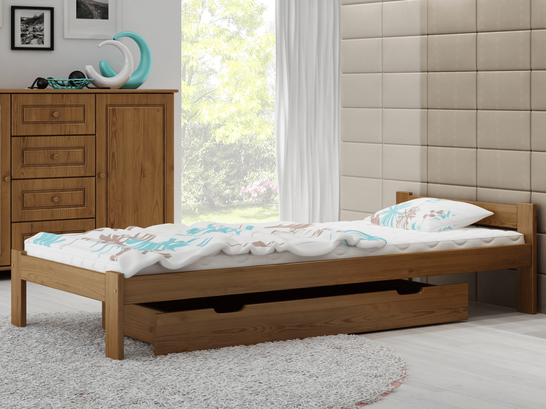 Fa ágy 90x200 Isao VitBed tölgy