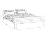 Fa ágy 120x200 Fumi VitBed fenyő