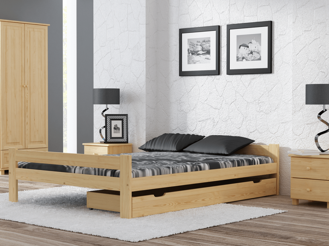 Fa ágy 120x200 Fumi VitBed lakkozás nélküll