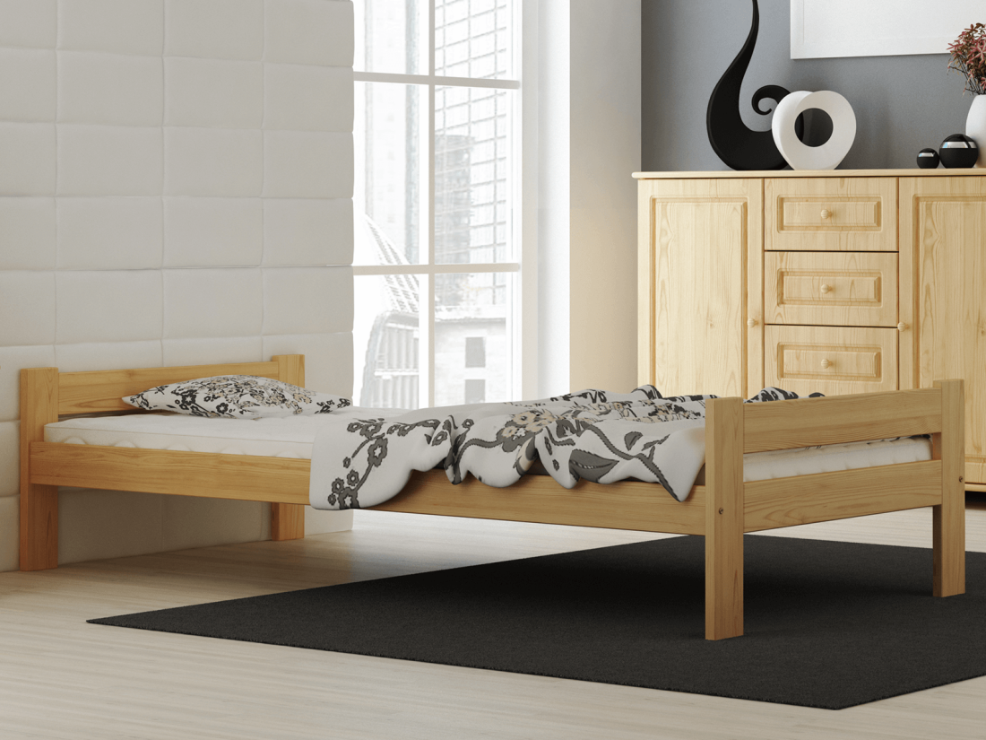 Fa ágy 90x200 Fumi VitBed lakkozás nélküll