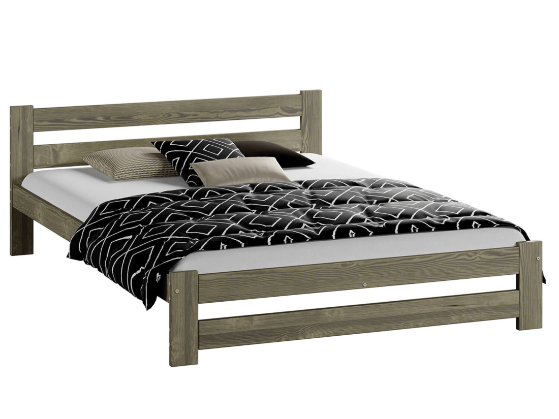 Fa ágy 120x200cm Eureka VitBed szarvasgombás tölgy