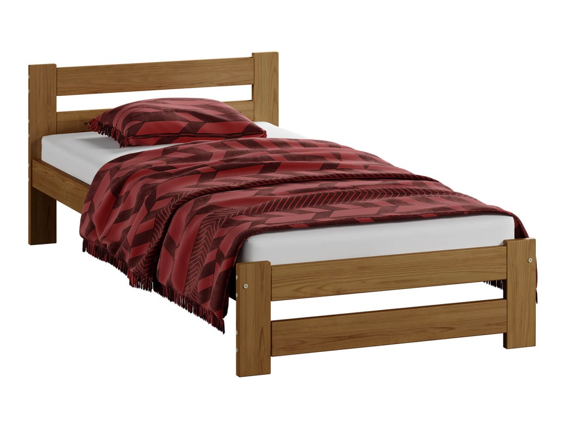 Fa ágy 90x200cm Eureka VitBed tölgy + matrac 90x200 Niobé