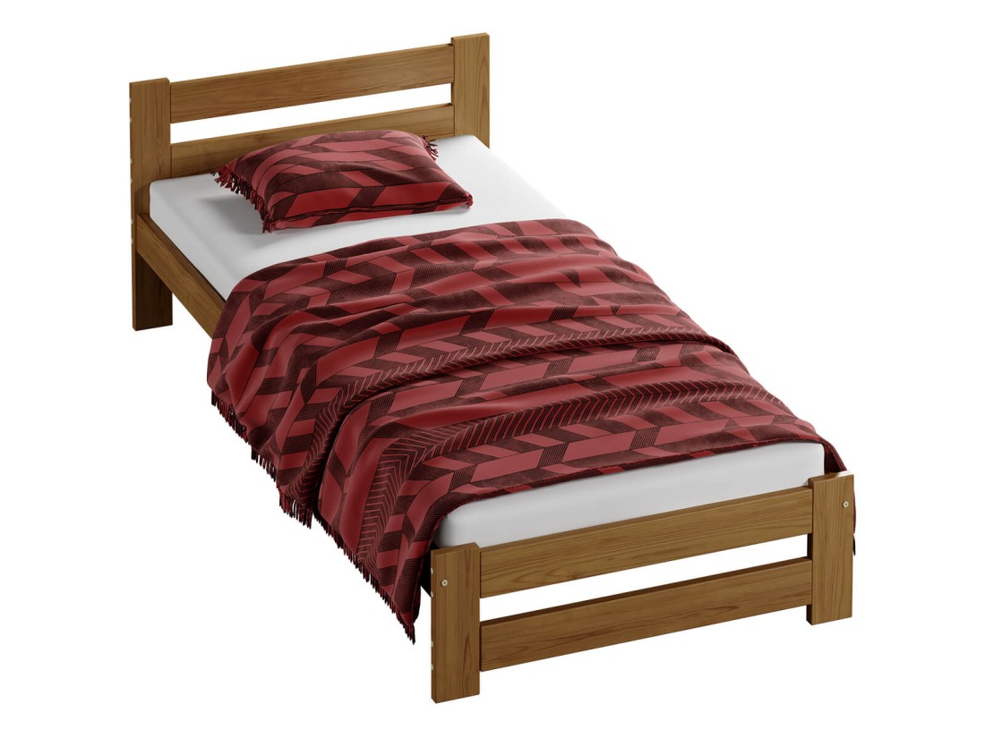 Fa ágy 90x200cm Eureka VitBed tölgy + matrac 90x200 Niobé