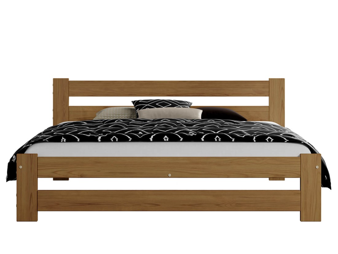 Fa ágy 120x200cm Eureka VitBed tölgy