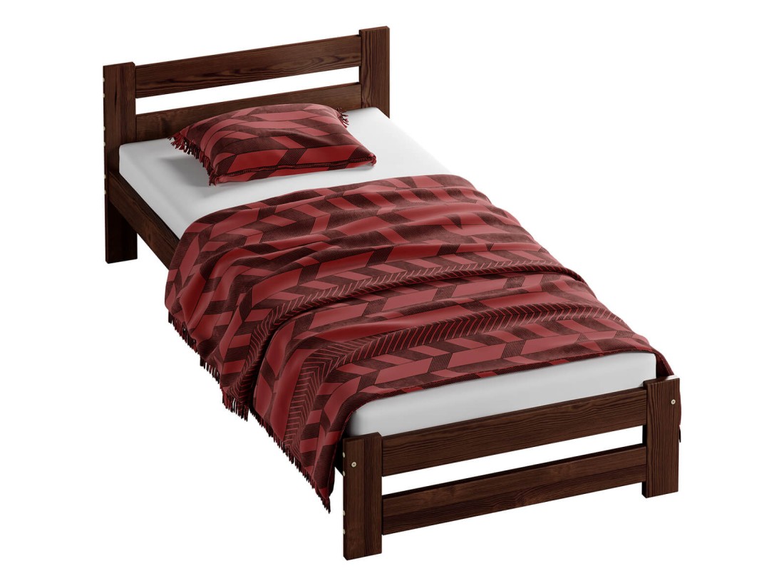Fa ágy 90x200cm Eureka VitBed dió + Matrac 90x200 Niobé